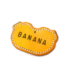 Médaille pour chien, Médaille pour chat, Médaille d'identification pour animal de compagnie - Médaille d'identification pour chien - Médaille nominative pour animal de compagnie - Forme banane