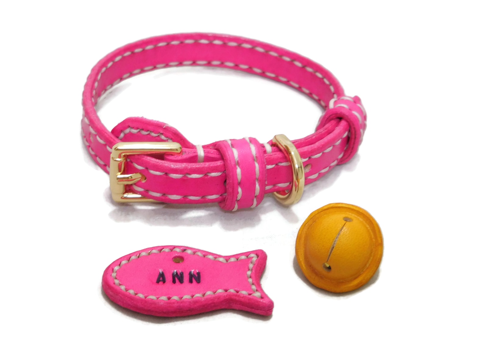 Cat Collars Breakaway With PET ID Cat Collar Tag Breakaway Etsy