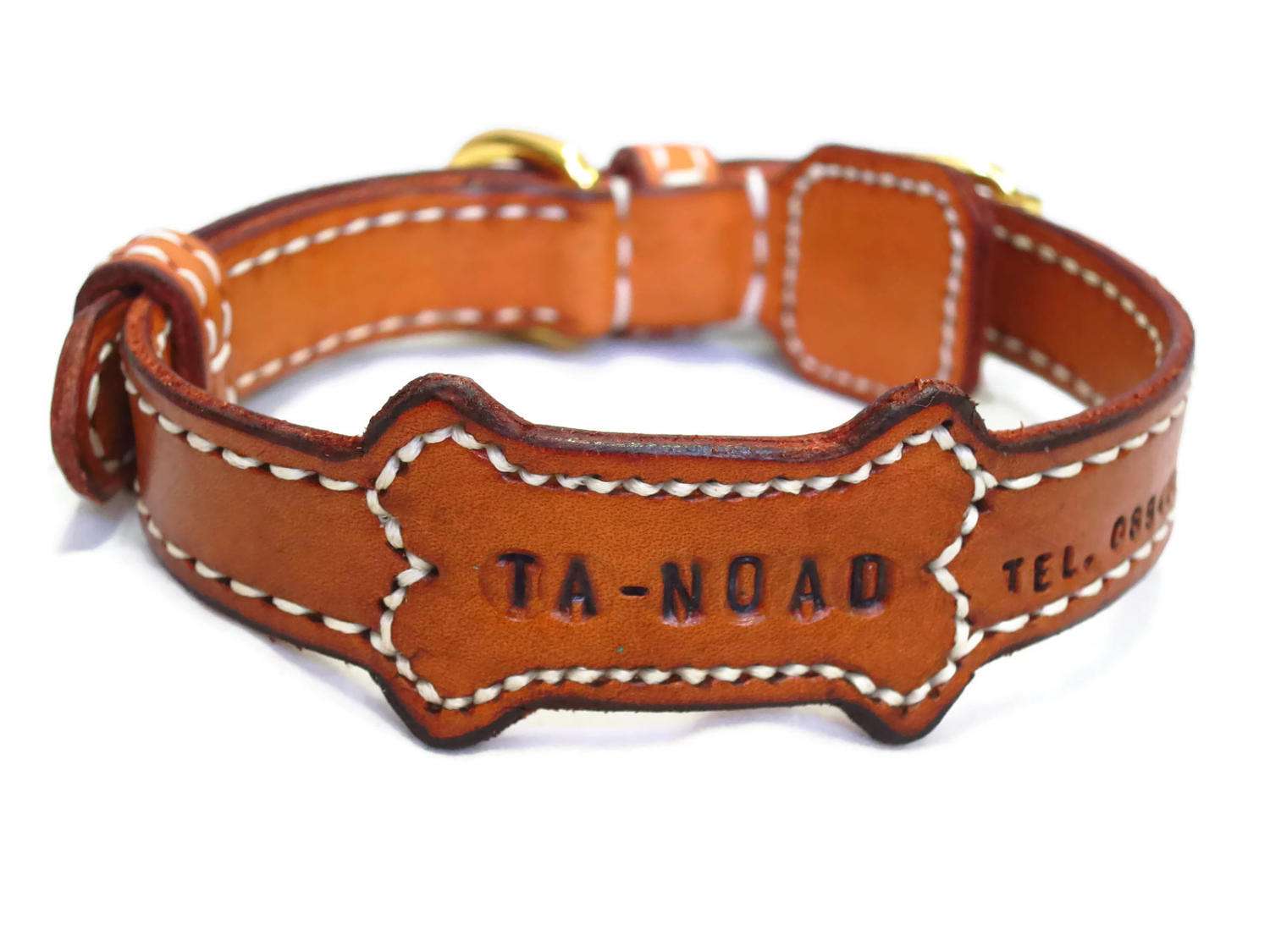 Personalized dog collar Bone Shape Inserted designed for Etsy