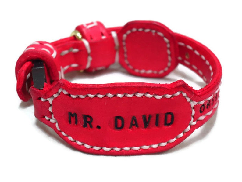 Cat Collar Breakaway Leather Cat Collar Personalized Etsy