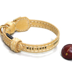 Personalized breakaway cat collar with bell