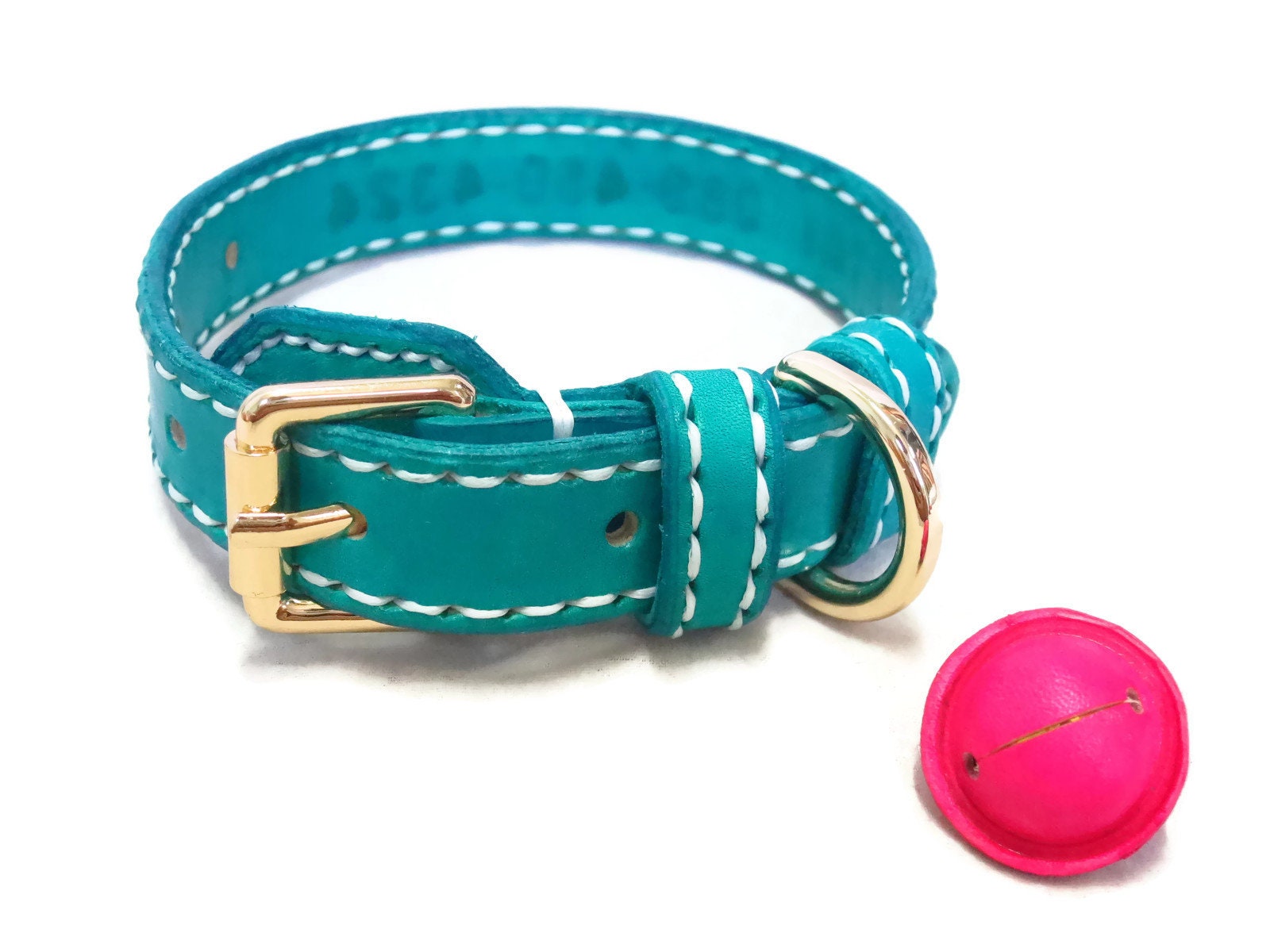 Personalized Dog Collar With Bell Etsy Canada