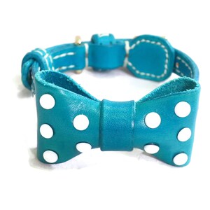 Bow-Tie Collar for dog, Bow-Tie collar with White Rivet