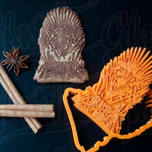 Iron Throne GOT Cookie Cutter DIY biscuit mold Fondant decoration Cookie stamp.