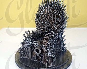 Individual order Iron throne Got gift - model - or cake topper