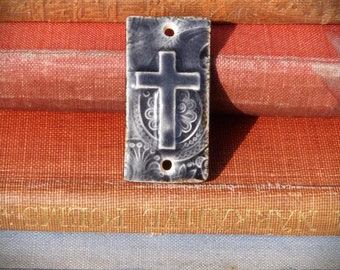 Handmade crucifix bracelet connector