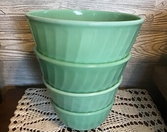 ヴィンテージ ファイヤーキング ジェダイト スワールボウル