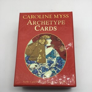 Archetype Cards,Caroline Myss,80 card deck with instruction book,Spiritual Cards,Spiritual Guidance,Tarot Cards
