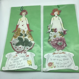 Cartes de mouchoir de poupée en papier fantaisie, carte de rétablissement, vœux de rétablissement