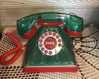 ヴィンテージ コカ・コーラ 固定電話：光るボタン、1995～1997年 
