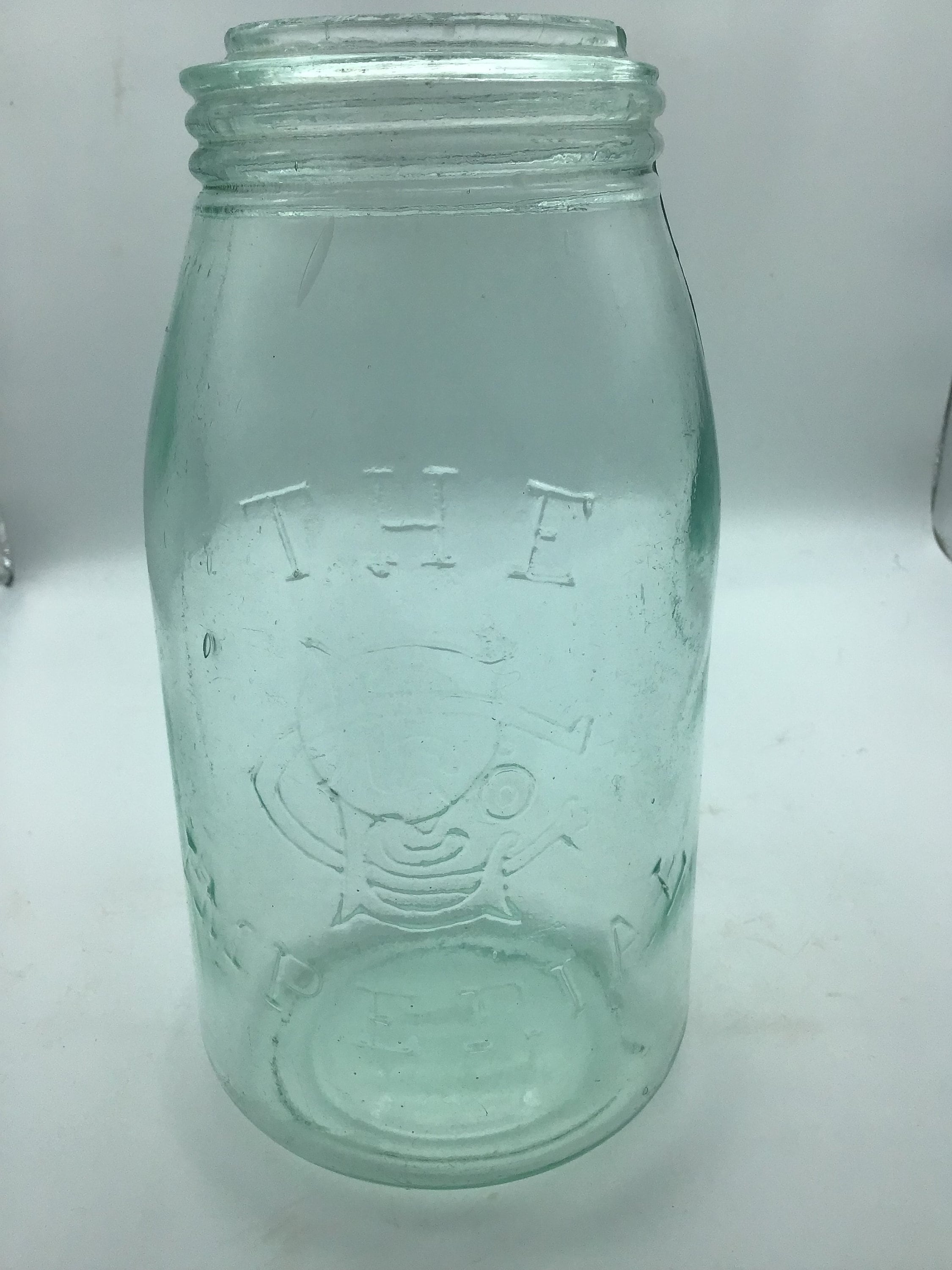 Antique EGCO Imperial Mason Jar,excelesior Glass Co.,turquoisegreenish ...