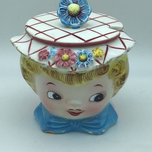 Lefton Miss Dainty Sugar Bowl, ESD-1950’s Made in Japan Kitsch