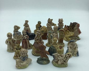 Vintage Wade Figurines,Complete Nursery Rhyme Series,red Rose, Gingerbreadman,promotional pieces