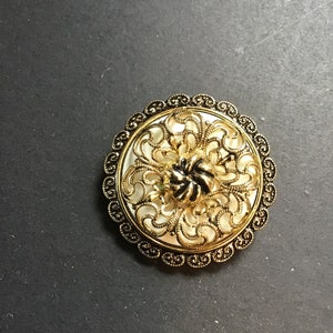 Vintage Filigree Scarf Clip, 1960-70s West Germany, costume Jewelry