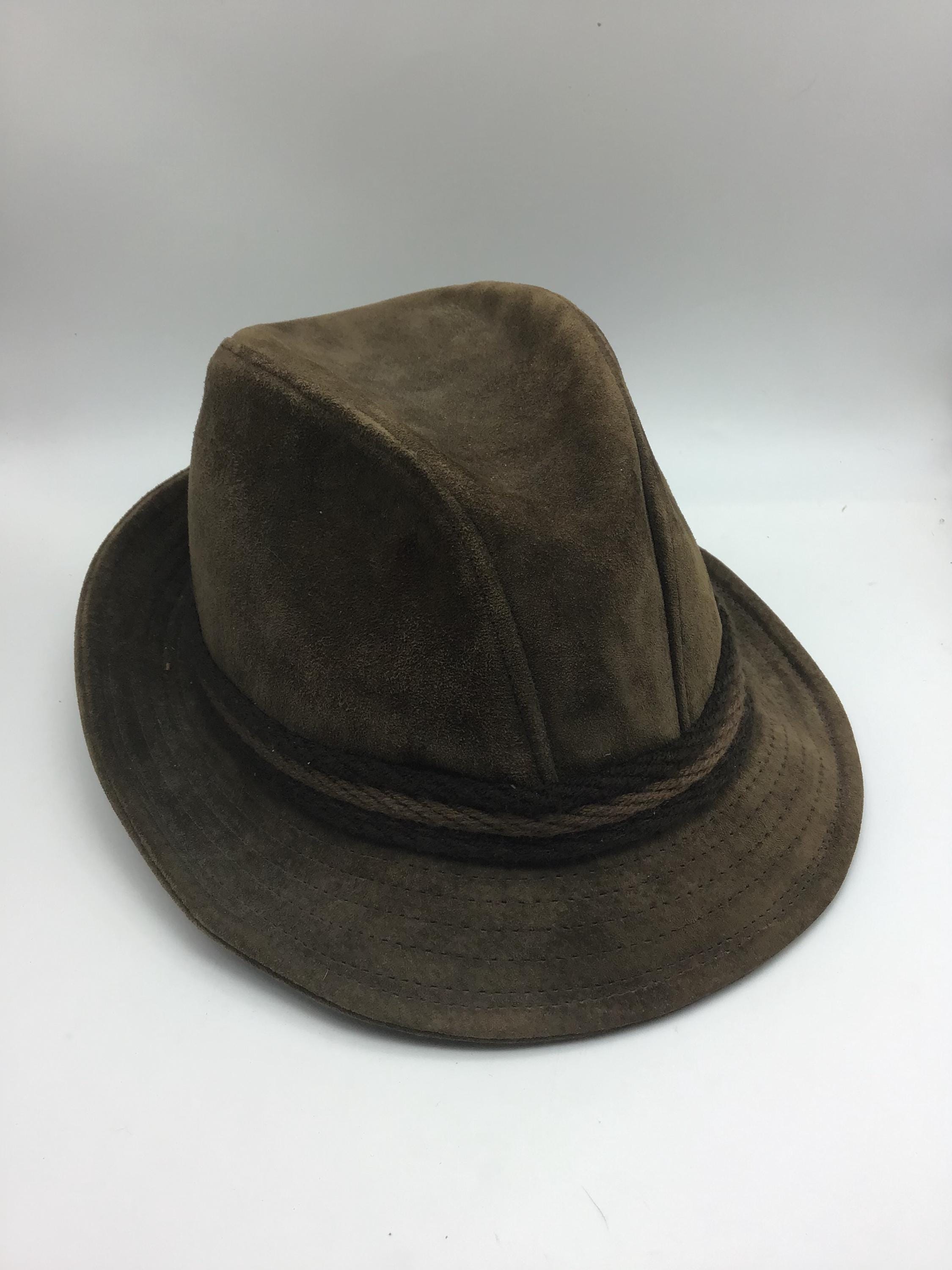 Hush Puppies Vintage Hat Brown Suede and Feathers Size 6 Vintage Men main image 2
