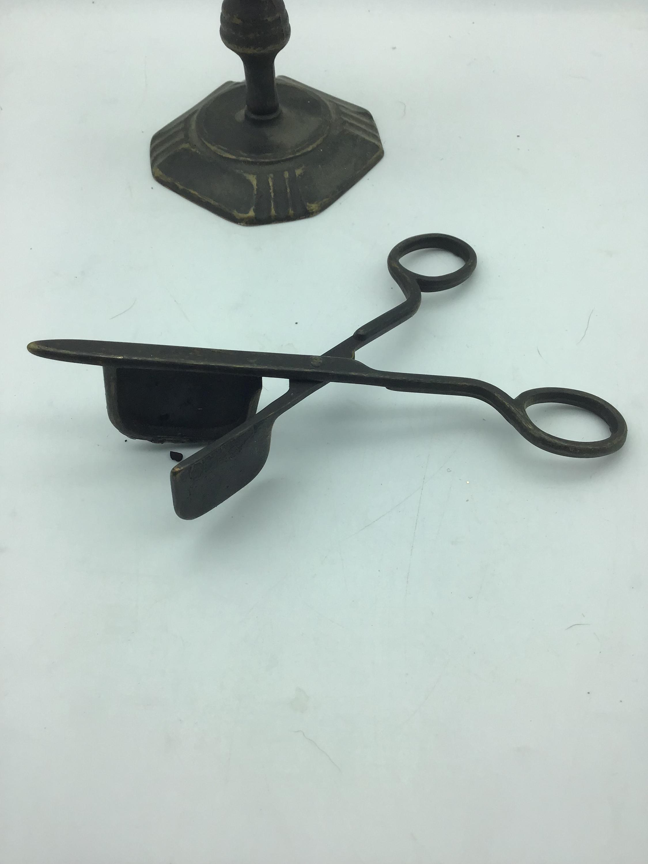 ヴィンテージ真鍮キャンドルスナッファー（スタンド付き）/イタリア製