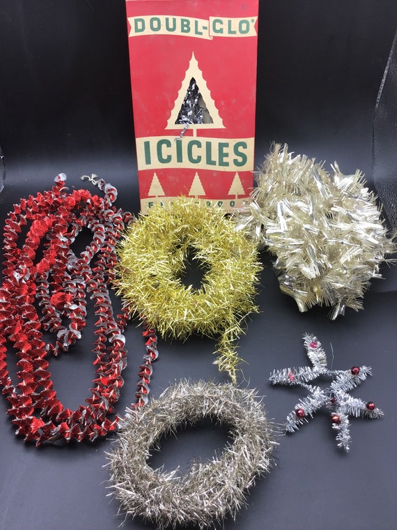 Vintage Feather Tree Garland,vintage Christmas Decorations,german