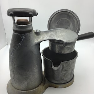 Cafetière expresso Vesuviana vintage,Machine expresso sur la cuisinière,Made in Italy