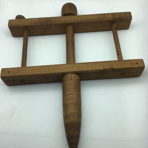 Primitive Antique Wool Winder, hand held wooden wool winder,knitting tool,weaver accessories, wall art,Cottage decor
