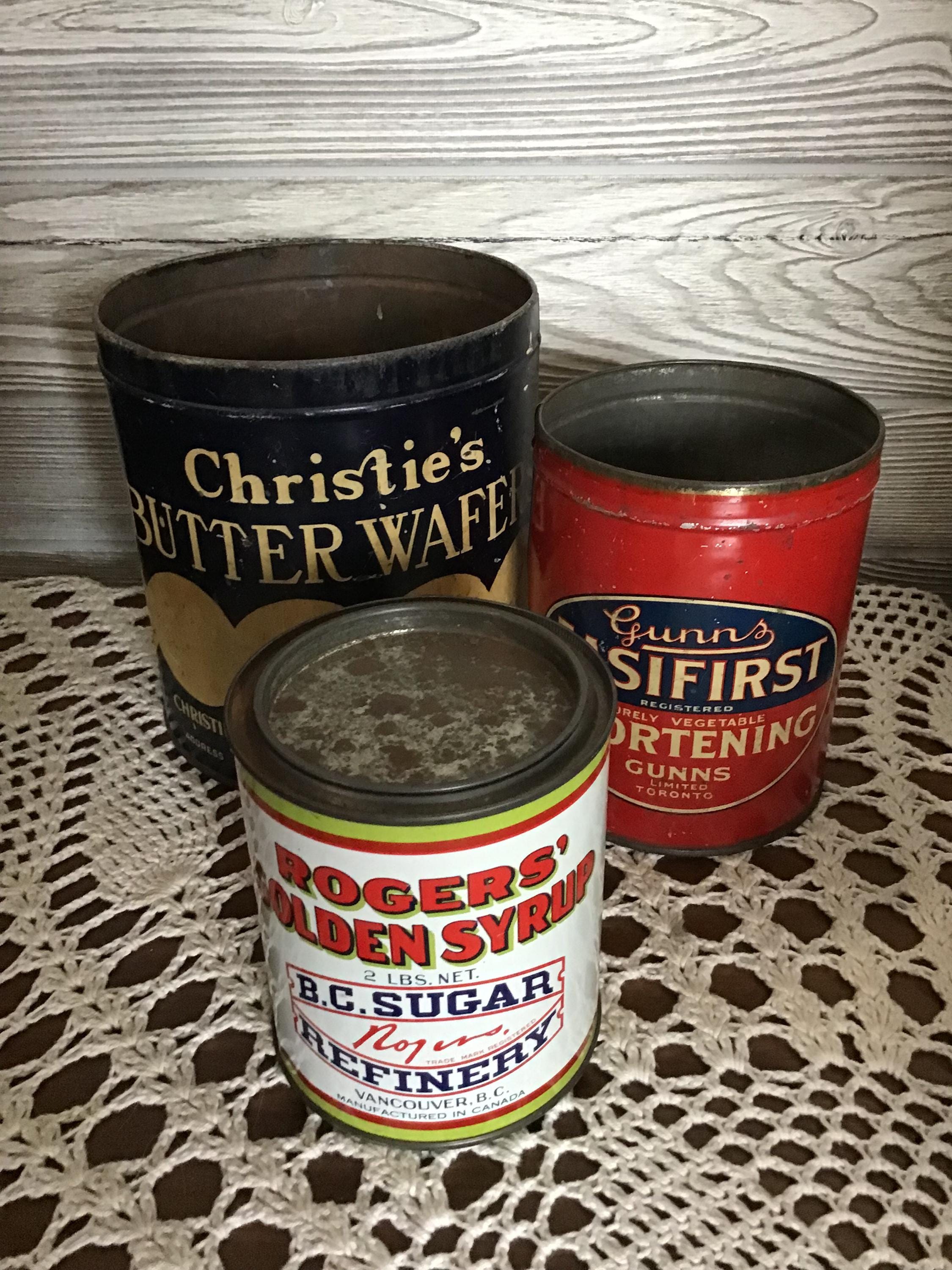 Vintage Shortening Tin - Etsy Norway