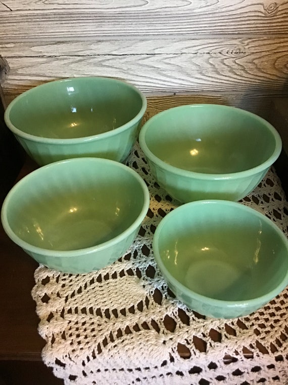 ヴィンテージ ファイヤーキング ジェダイト スワールボウル