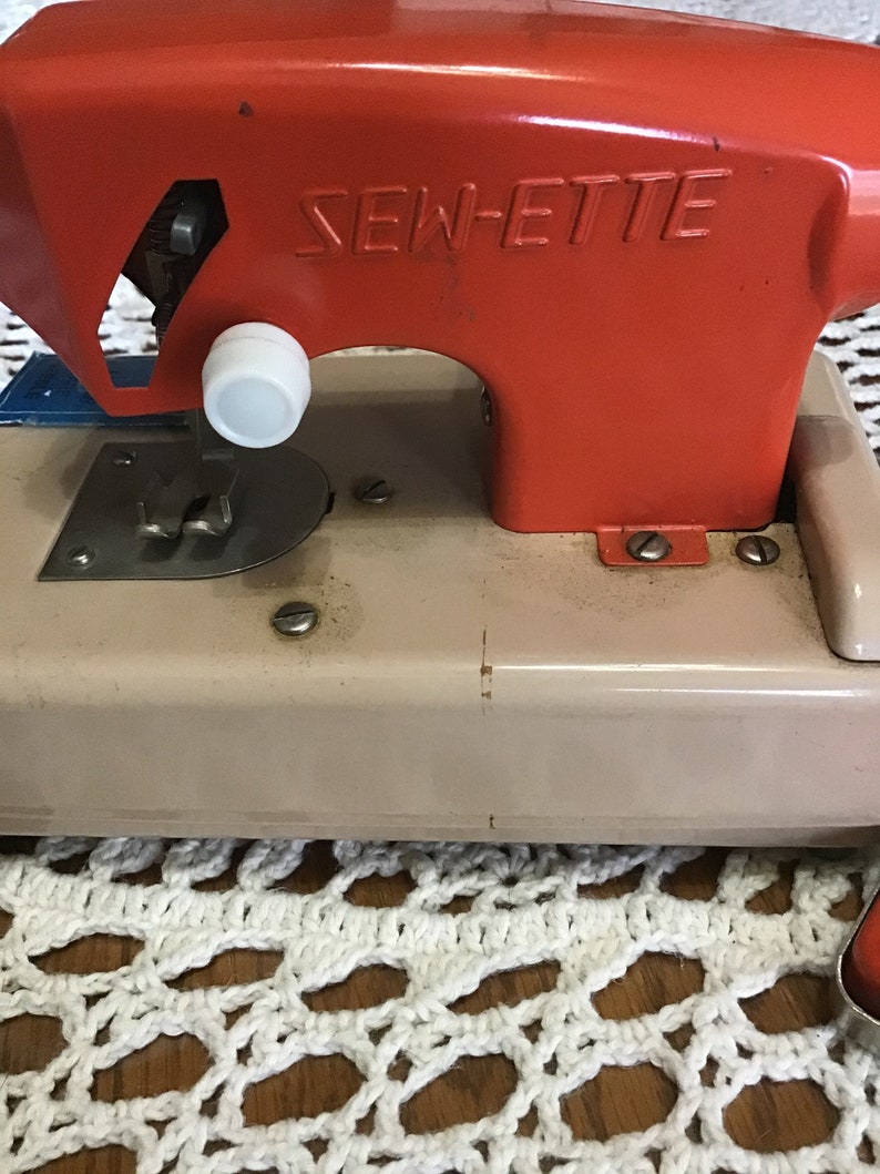 1960s SEWETTE Toy Sewing Machine Pretend Play Etsy