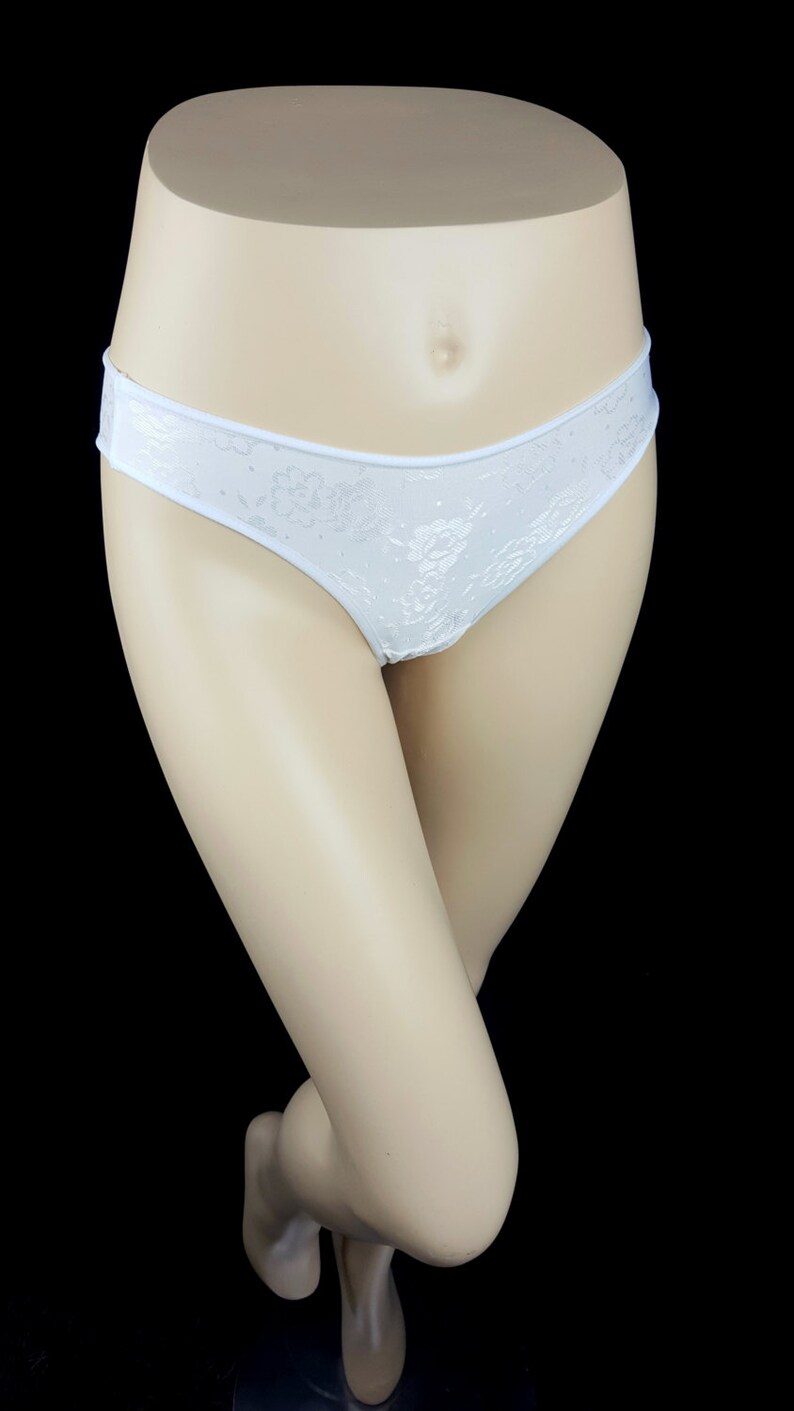 Lingerie gifts for her comfy knickers printed underwear women/'s clothing by RedWings white panties