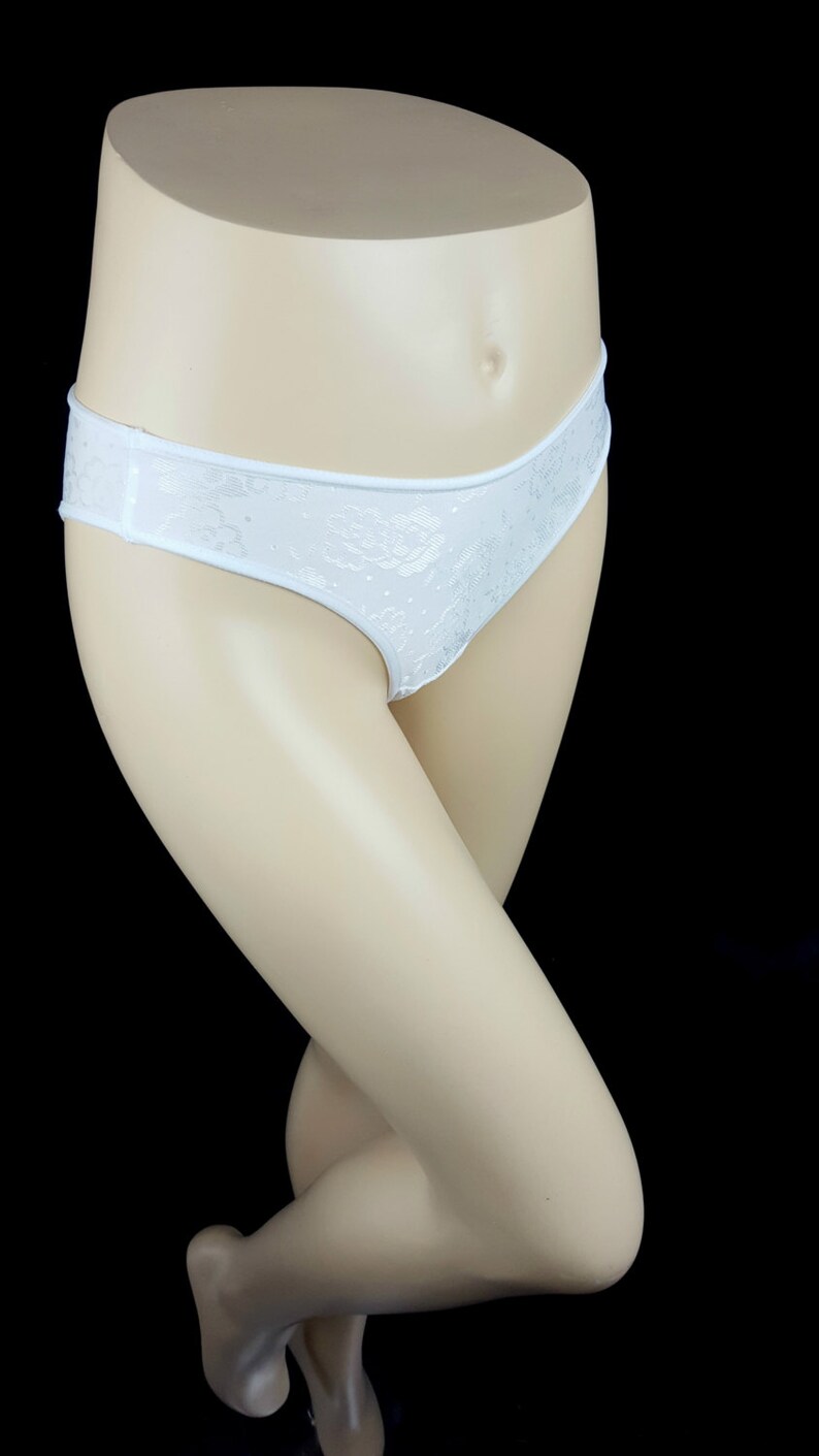 Lingerie gifts for her comfy knickers printed underwear women/'s clothing by RedWings white panties