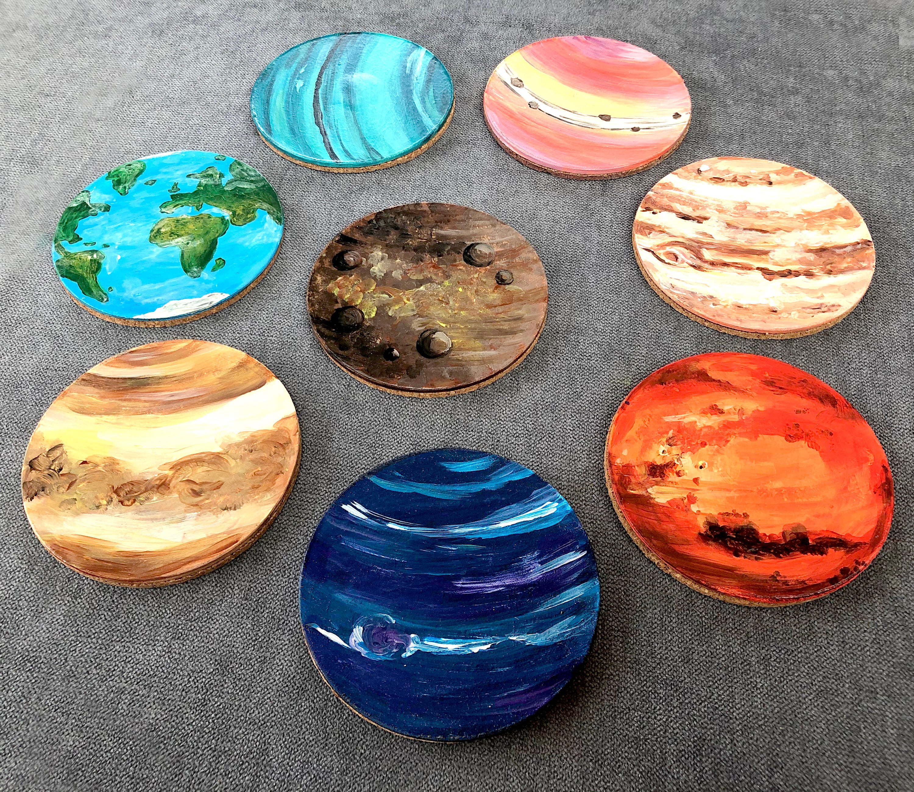 Handpainted Planet Coasters