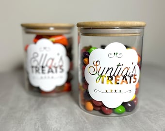 Personalised Treat/Sweet Storage Jars