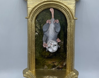 Possum trinket shelf by Bailey Berendsen