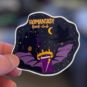 Romantasy Book Club drawn Stickers, Cute Animal Stickers, Laptop Decals, Vinyl Sticker Pack, Planner Accessories,