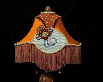 SOLD Thelma, a Hand-Stitched Craftsman Style Lampshade