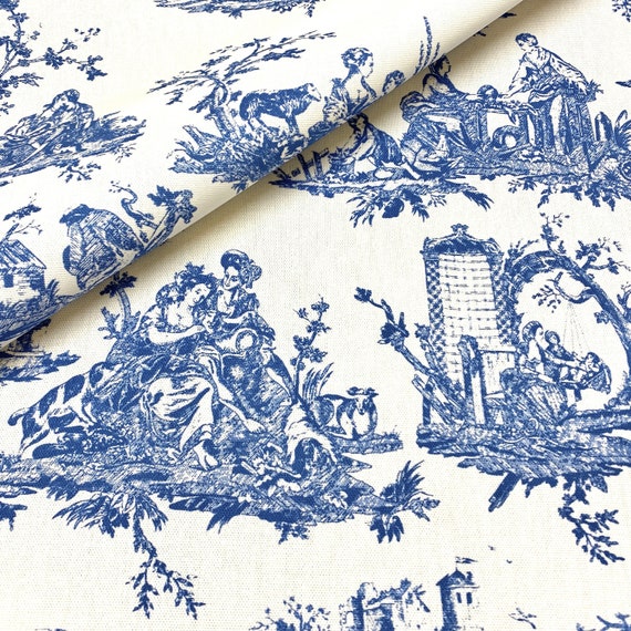 Tissu Toile De Jouy Au Mètre - Twill De Tencel Imprimé Pour Robes, Jupes, Hauts - Foto 9