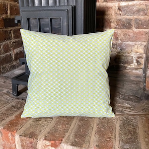 292. Small green flowers 100% Cotton Cushion Cover. Various sizes