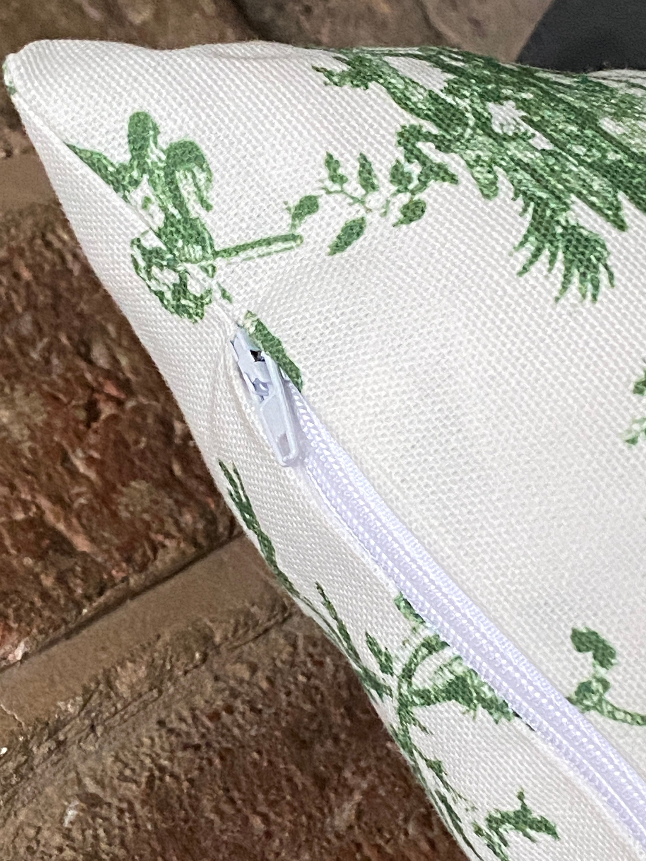 1142. Handmade Green Toile De Jouy 100% Cotton Cushion Cover, Various Sizes  - Etsy, image size:2250x3000