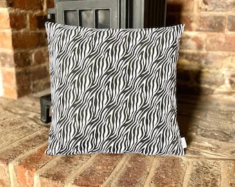 1153. Handmade Animal Zebra print 100% Cotton Cushion Cover Various sizes