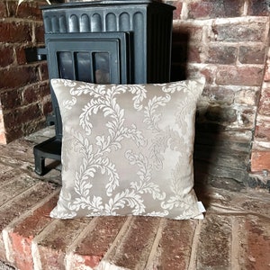 1355. LANCIANO CHAMPAGNE Jacquard Cushion Cover Various sizes