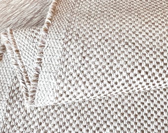 1518. Medium weight Linen cotton Fabric, 136 cm wide, price per 1/2 metre