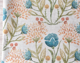 1641. DAMSON Orange 100% Cotton Fabric. Price per 1/2 metre