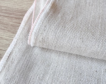 1720. Plain Linen blend Fabric, 146 cm wide, Price per 1/2m