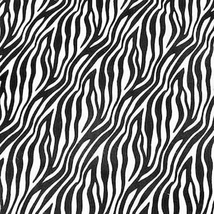 1153. Animal Zebra print 100% Cotton Fabric. Price per 1/2 metre, 112cm wide