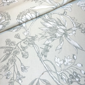 1278. Linley LINEN, 100% Cotton Fabric. 140cm wide, price per 1/2 metre