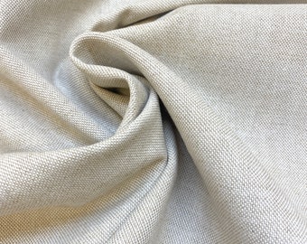 Per Metre Cottage Collection Linen Look 100% Cotton Fabric 4mm Cream Spot