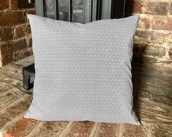 1123. Grey SAKI stars Handmade 100% cotton cushion cover, Various sizes