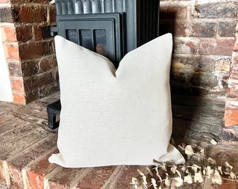 1582. Plain Natural Linen look Cushion Cover, Various sizes
