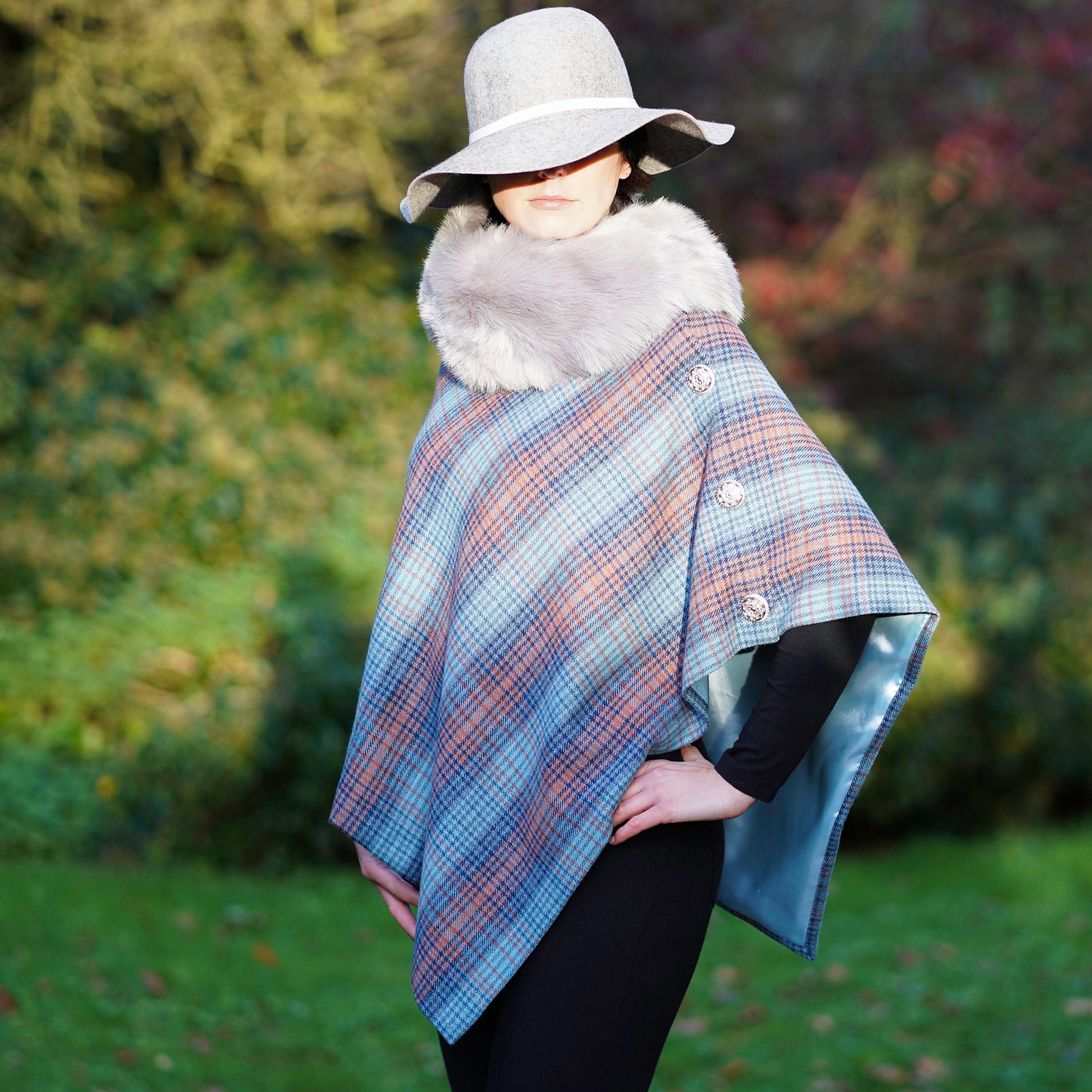 Wool Tweed Ponchos - Etsy Wool Tweed Ponchos - Etsy