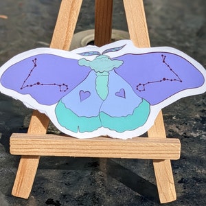 Pisces moth sticker