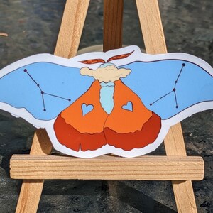 Cancer moth sticker