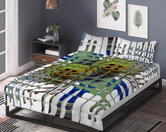 Single Double Kingsize Beddings Bed Spread Duvet Sets Quilt Cover